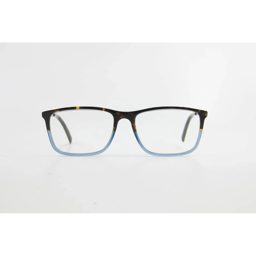 Robert Mitchel RM 20201 Tortoise Blue Rectangular Eyeglass Frames 54-16-150